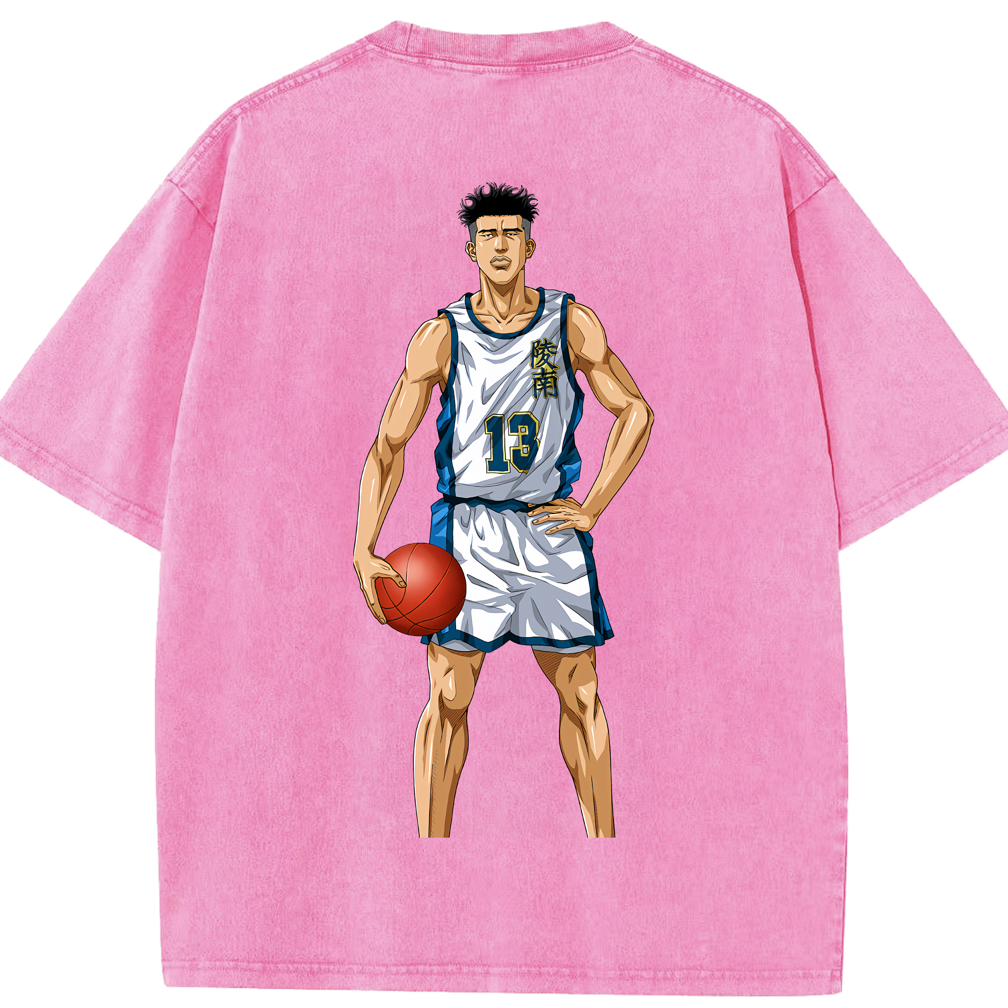 （画像用） SLAM DUNK／スラムダンク 綿100% ヴィンテージ風 半袖Tシャツ（背面プリント）